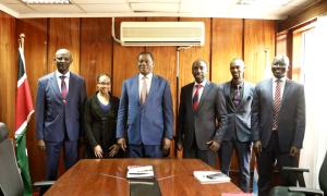 Courtesy call by the AGA -AFRICA Programme Director and Country Coordinator Kenya and ACC Commissioners to the Hon. Attorney General, Justin Muturi on  30th May, 2023